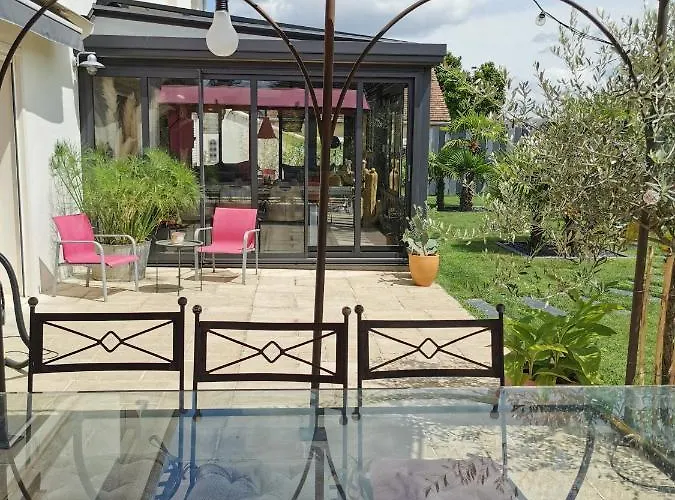 Dans Avec Piscine 게스트하우스 Roeze-sur-Sarthe